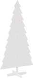 vidaXL - Kerstboom van hout, voor decoratie, wit, 180 cm, massief grenen