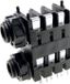 Cliff FCR1124 Jackplug 6.35 mm Bus, montage horizontal Aantal polen: 3 Stereo Blauw 1 stuk(s)