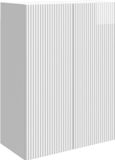 vidaXL Wandkast 66 x 34,5 x 90 cm Bewerkt hout Hoogglans Wit