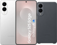 Samsung Galaxy S25 Edge 512GB Silver 5G + Black Back Cover