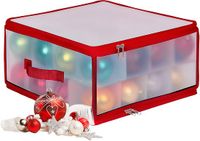 Merkloos Relaxdays Kerstballen opbergbox