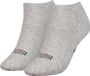 Puma 2 paar dames sneaker sokken - Badstof zool - 38 - Grijs