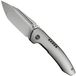 WE Knife Micro Trogon WE24043-2 Polished Bead Blasted Böhler M390, Satin Polished Titanium, zakmes, Brian Brown design