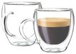 Solidchoice - Set de 2 tasses à expresso en verre à double paroi 165 ml