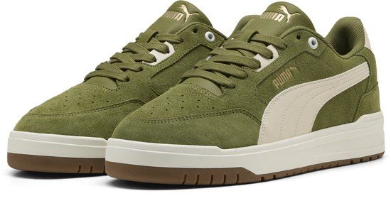 PUMA Shuffle Downtown SD Unisex Sneakers - Olive Green-Alpine Snow