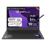 LG gram 16T90TP-K.AD88B Convertible Laptop 16 inch Intel Core Ultra7 255H, 32 GB RAM, 1 TB SSD, Multitouch OLED-paneel, WQXGA+, 1399 g, 19 uur, Windows 11 Home, QWERTY-toetsenbord