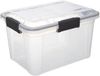 5five opberg Box met deksel - Solutions Protect - 18 liter - 38 x 29 x 25 cm - kunststof - transparant - extra stevig