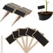 Relaxdays Plantenstekers - set van 24 - 14x9 cm - Hout - Naturel