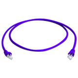 Telegärtner 100008301 RJ45 Netwerkkabel, patchkabel CAT 6A S/FTP 2.00 m Lila