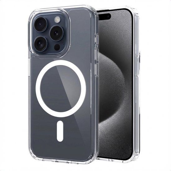 Accezz Xtreme Impact Backcover geschikt voor Apple iPhone 15 Pro - Transparant