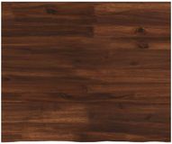 vidaXL Tafelblad Rechthoekig Donkerbruin Glas 90 x 40 x 3 cm