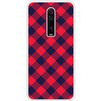 Tartan Rouge Bedrukt siliconen hoesje compatibel met Mi 9T
