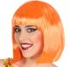 Atosa Pruik boblijn - oranje - halflang haar - verkleedpruik - dames