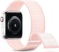 By Qubix - Nylon Sport Loop Bandje - Lichtroze - Geschikt voor Apple Watch 38-42mm