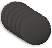 vidaXL - Kussensloop - 6 stuks - HEERLEN - Donkergrijs - Ø 60 cm - Katoensatijn