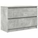 vidaXL Meuble TV 80x35x54 cm Panneau de particules Béton gris