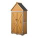VEVOR Houten Tuinschuur, Gereedschapsschuur met Afsluitbare Deuren, Tuinschuur met Planken & Vloer, Gereedschapsschuur, Tuingereedschapsschuur, Gereedschapskast voor Terras, Tuin/Gazon, 76x43x171 cm
