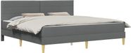 vidaXL Bedframe 200 x 200 cm Donkergrijs
