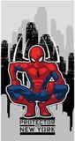 Spiderman Badlaken - 70 x 140cm. - Marvel Spider-Man strandlaken / handdoek - sneldrogend polyester