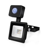 VoltShine Slanke LED-spot van 10 W, zwart, met sensor