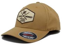 Surf Monkey Baseballpet - Unisex / Elastische pasvorm (Mosterd L-XL)