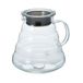 Hario XGS-80TB koffiepot van glas/range server 800 ml, kleurloos, 13 x 15,2 x 13 cm