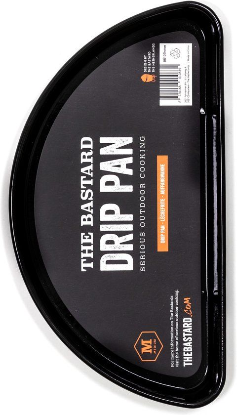 The Bastard Drip Pan Half Moon Medium - halve maan - Zwart