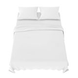 Dreamzie Beddengoedset 180x200 cm - 4-delig Microvezel - Wit