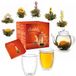 Creano Theebloemen Mix - Cadeauset Bloementhee met Glazen Theepot & 2x 250ml Thermoglazen - Witte Thee (in 6 Soorten)