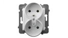 Ospel GP-2URZP/m/00 stopcontact, IP20, 16 A, 71 mm, 45 mm, 71 mm, wit
