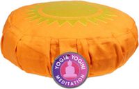 Yogi & Yogini naturals Meditatiekussen zon voor kinderen geborduurd 23x8 cm