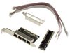 KALEA-INFORMATIQUE M2 4-poorts gigabit Ethernet LAN-controllerkaart voor M.2 type PCIe M- of B+M-sleutel, Realtek RTL8111H-chipset