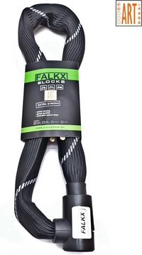 Falkx - Kettingslot - ART2 Goedgekeurd - Lengte 110 cm - Schakels 8.3 mm - Zwart