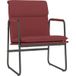 Chaise longue transat bain de soleil rouge bordeaux 55x64x80 cm similicuir