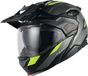 Nexx X.Lifecountry Terra Carbon Mat Grijs Neon Geel Systeemhelm - Helm