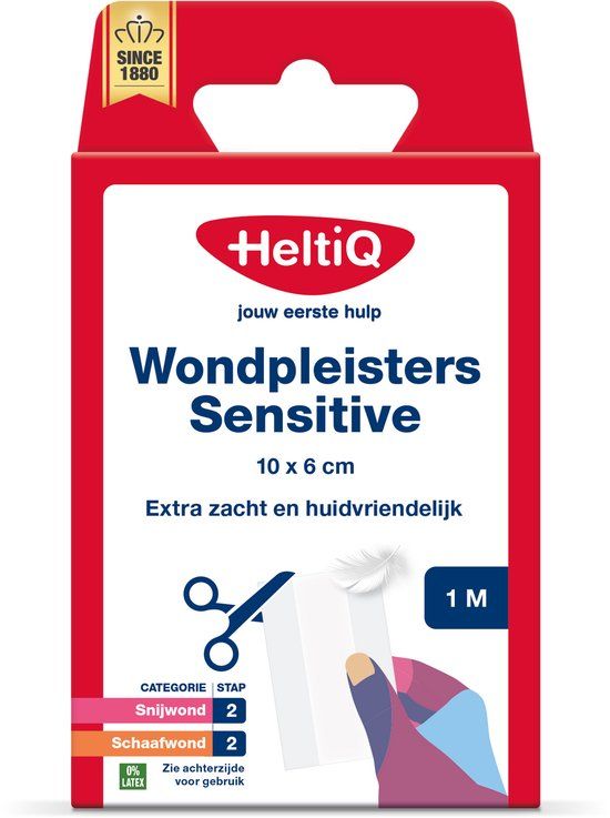 Heltiq Wondpleister sensitive 1mx6cm 1 Stuks