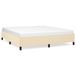 vidaXL Cadre de lit Crème Tissu 200x200 cm