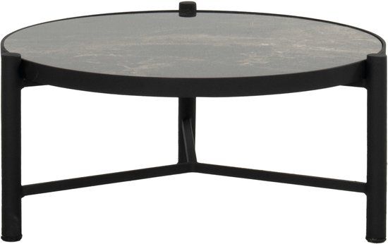 Hartman Carson Koffietafel Aluminium/Keramik Wit/Zwart