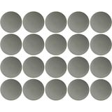 cyclingcolors 20 x afdekkappen voor Torx T25 schroeven, schroefafdekking, schroefdoppen sierdoppen kunststof, grijs 7042 (Šedá 7042)