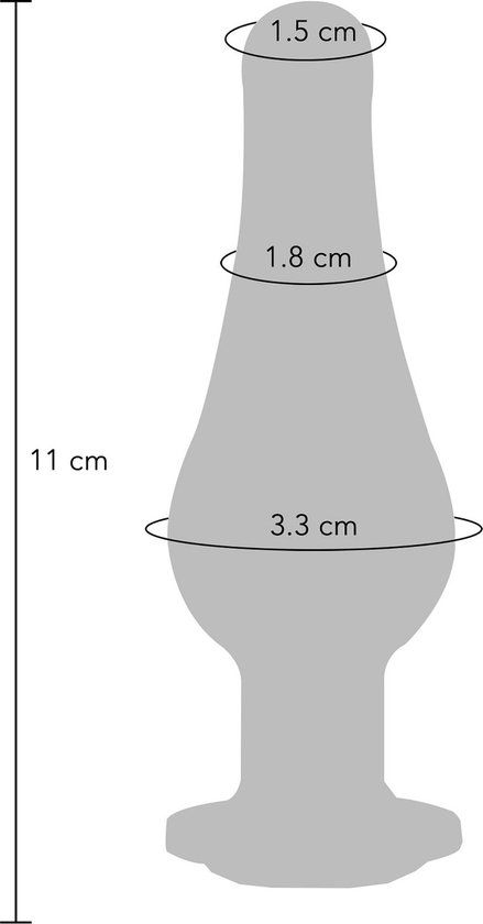ToyJoy - Diamond Bum Bijou Medium - Zilver - Watervast
