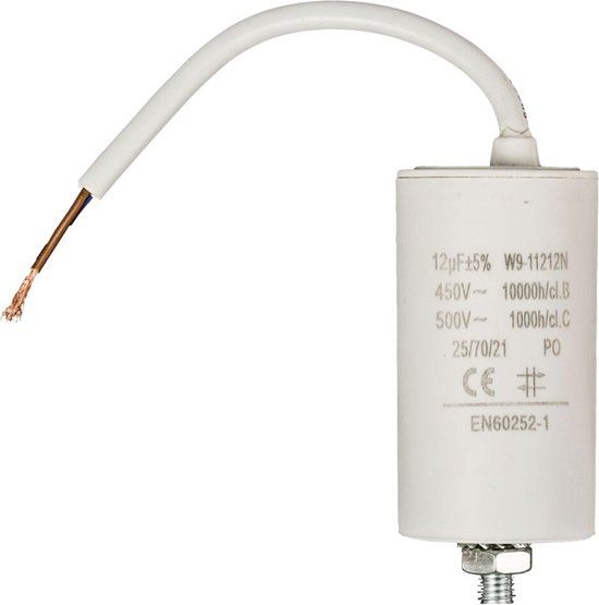Fixapart W9-11212N Condensator 12.0uf / 450 V + Cable - Kleurenmix