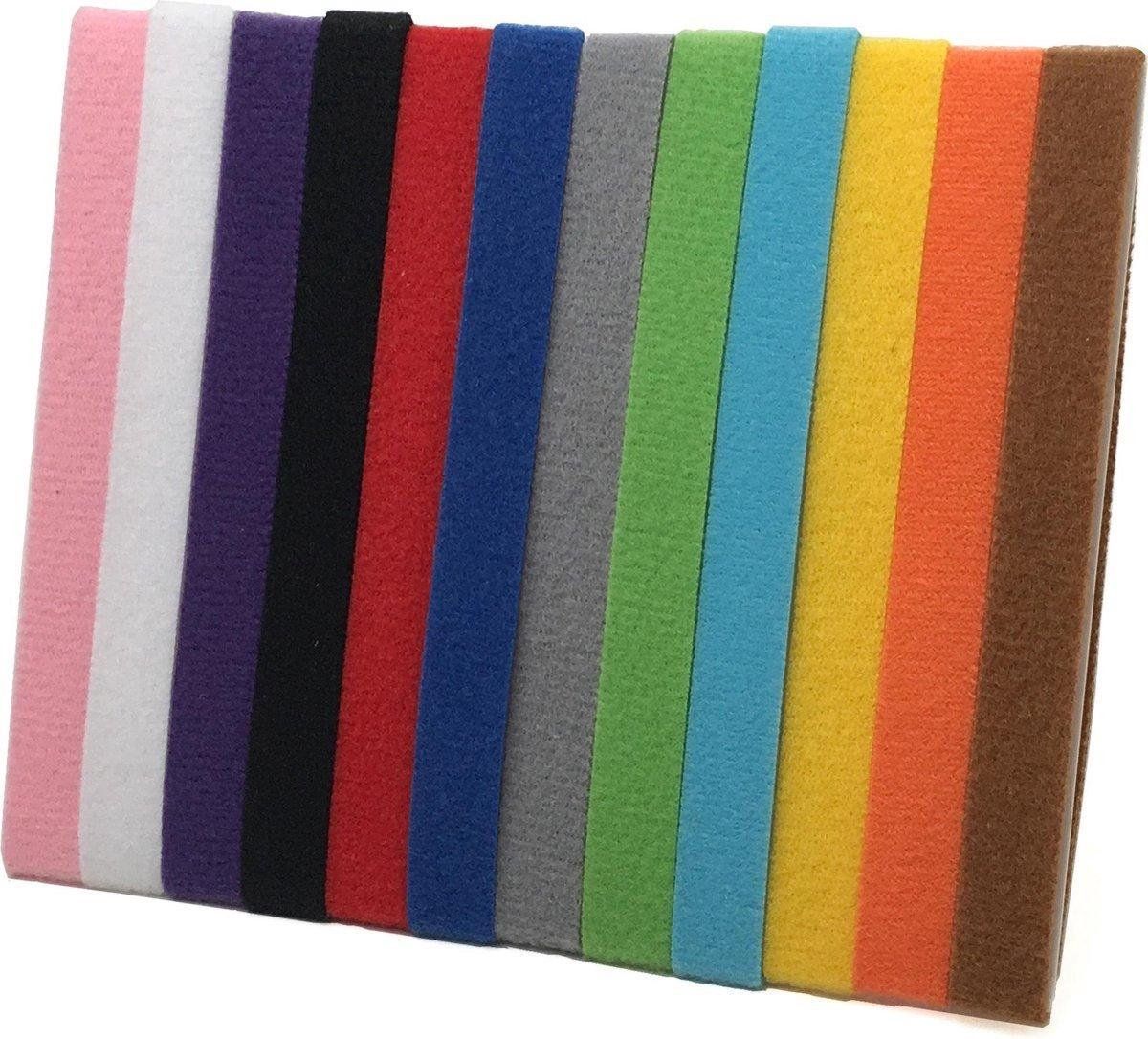 DutchiQ 12 puppy of kitten identificatie bandjes - 12 kleuren - 20 cm (Verstelbaar)