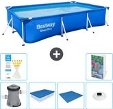 Bestway Rechthoekig Steel Pro Zwembad - 300 x 201 x 66 cm - Blauw