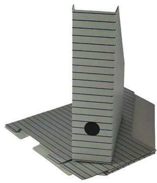Tijdschriftenhouder Karton Blauw, Grijs - 230 x 310 x 80 mm