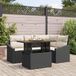 Maison Exclusive - Ensemble de jardin 5 pièces, polyrotin noir