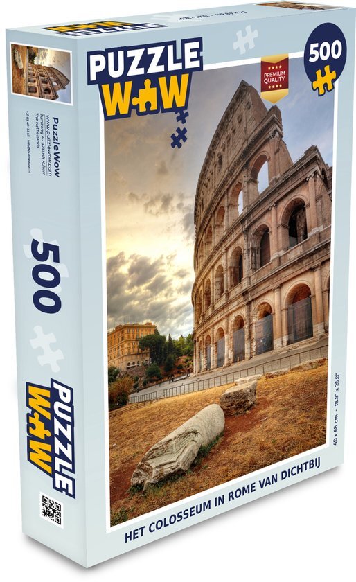 MuchoWow Puzzel Rome - Colosseum - Zon - Legpuzzel - Puzzel 500 stukjes