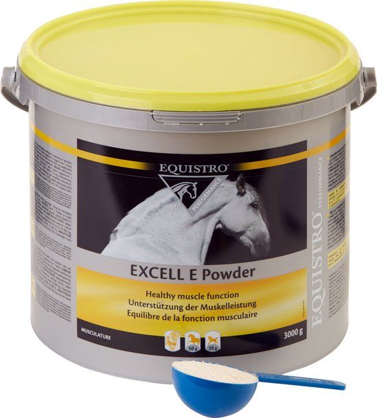 Equistro Excell E - Aanvullend diervoeder voor paarden - Poeder (3kg)