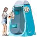 Tente de douche Pop-up Camping 115 x 115 x 210 cm Argenté