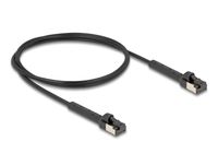 Delock 80934 Netwerkkabel Zwart 1 m Cat6a U/FTP