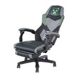 phoenix group Minecraft - gamingstoel, bureaustoel, draaistoel, grijs, 114,5-124,5